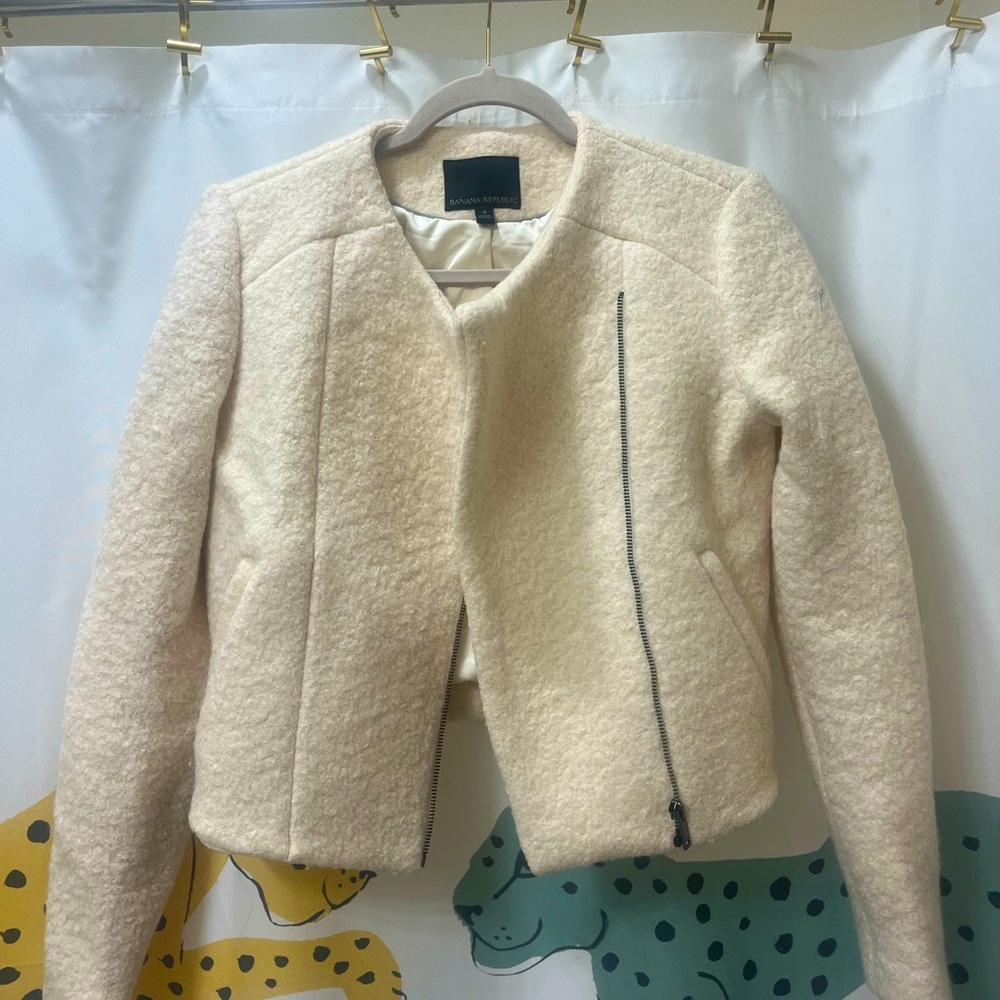 Stylish Moto Jacket, Banana Republic, Size 4